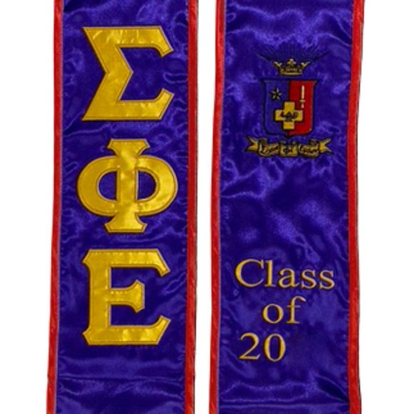 Sigma Phi Epsilon class of 2025 Graduation Stole Sash - Picture 1 of 1